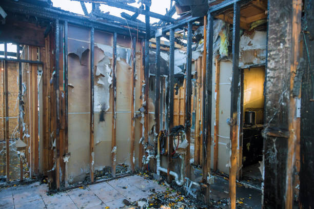 Professional Fire Damage Removal technician working in Sparks Glencoe, MD